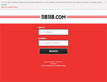 Tablet Screenshot of 118118.com